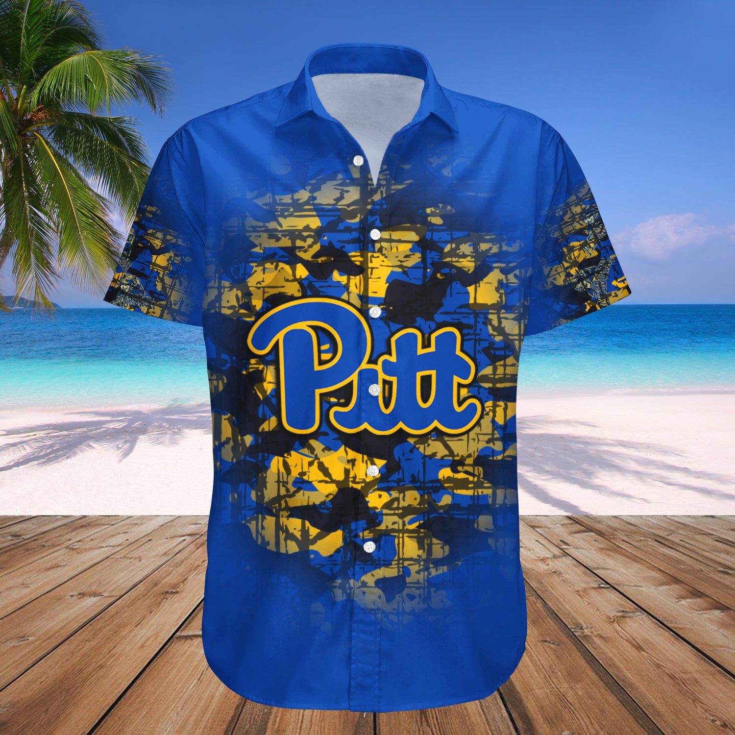 Pittsburgh Panthers Hawaii Shirt Camouflage Vintage – NCAA