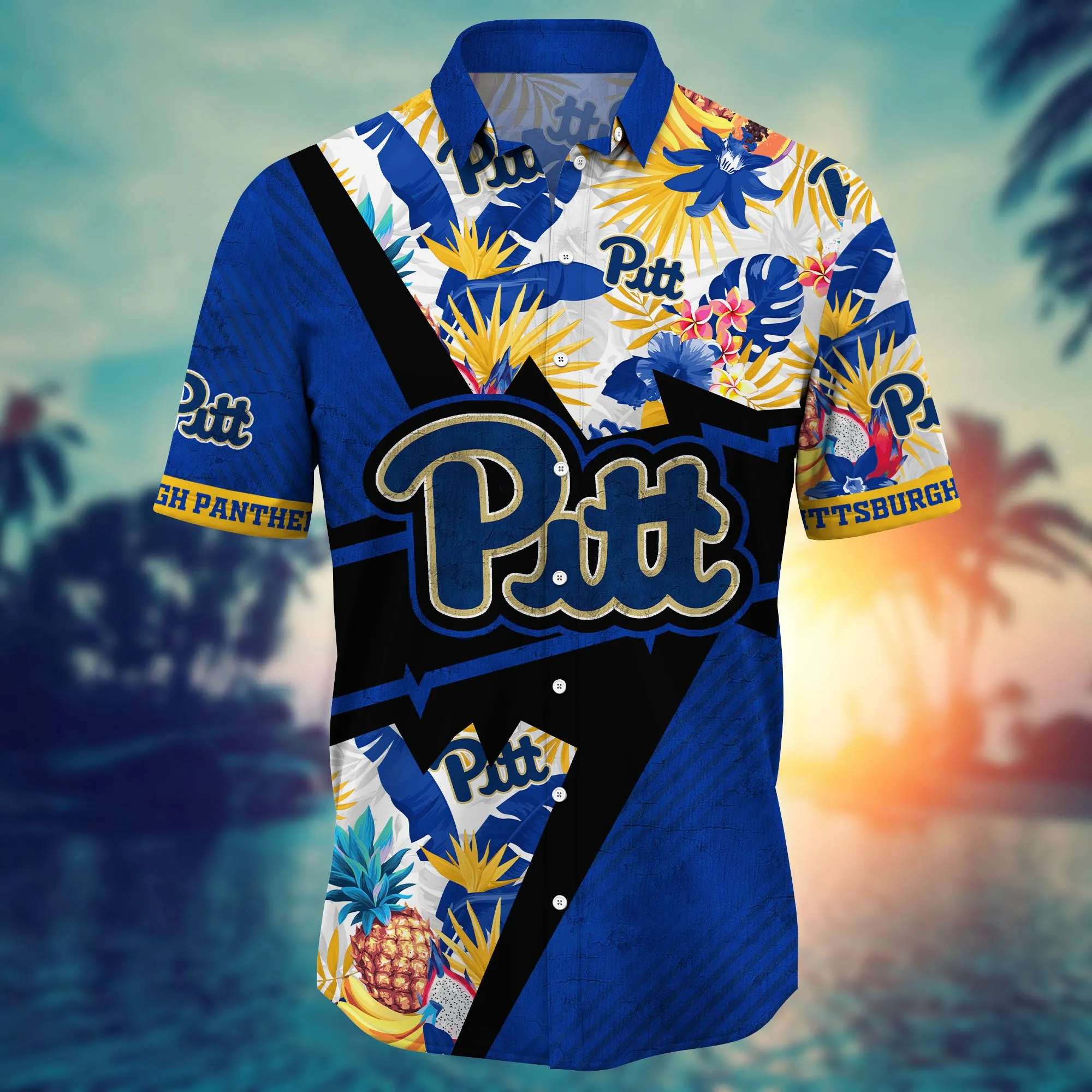 Pittsburgh Panthers NCAA Hawaiian Shirt Ceiling Fans Aloha Shirt