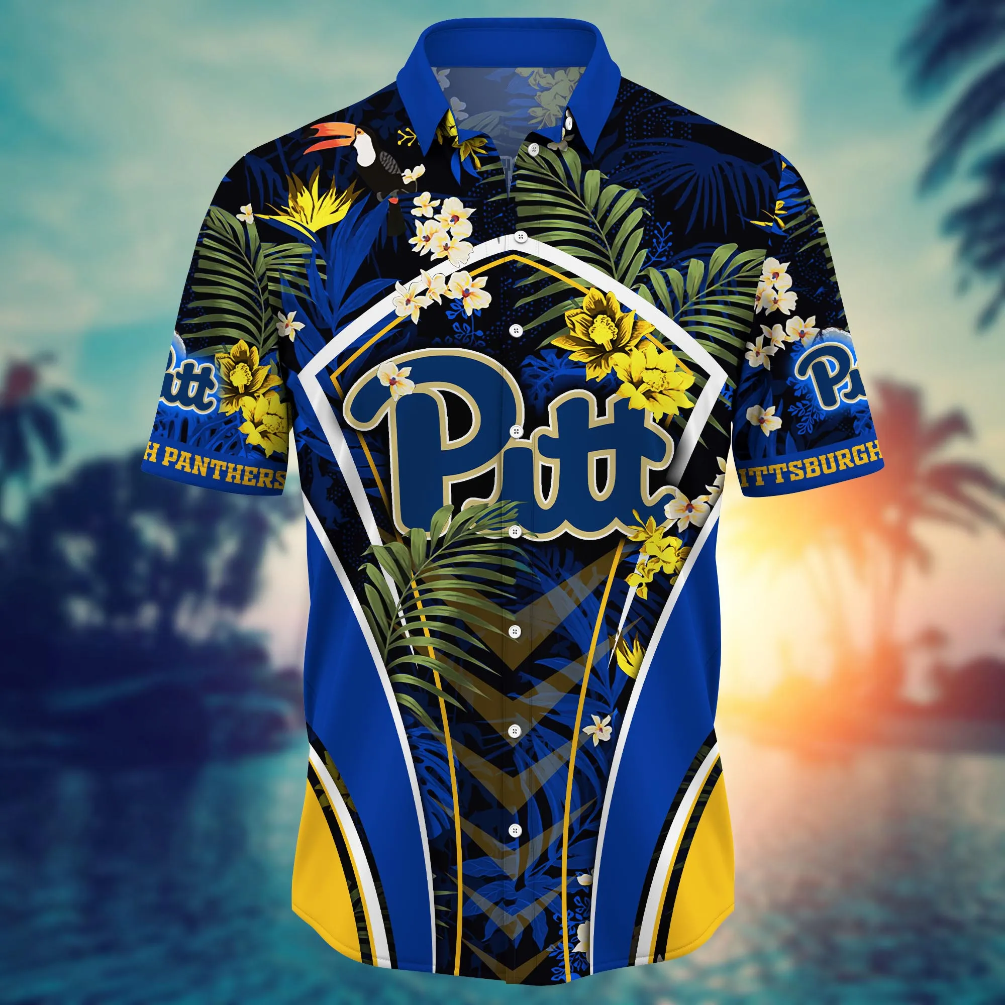 Pittsburgh Panthers NCAA Hawaiian Shirt Pool Days Aloha Shirt