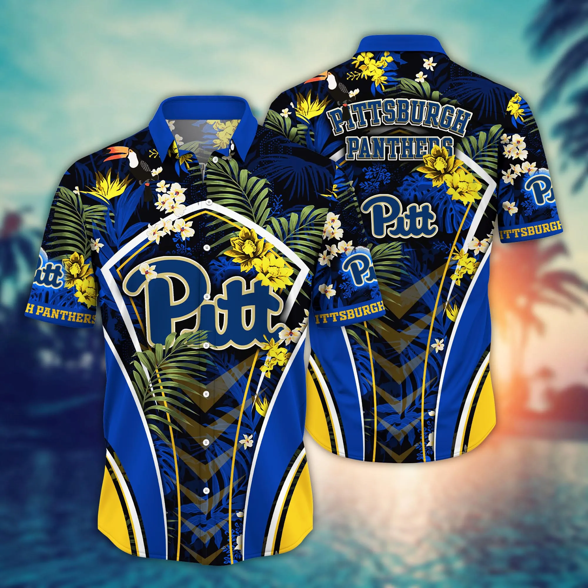 Pittsburgh Panthers NCAA Hawaiian Shirt Pool Days Aloha Shirt