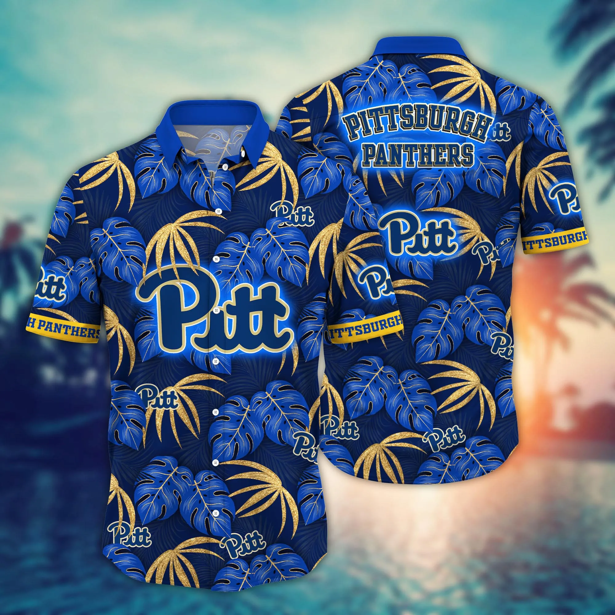 Pittsburgh Panthers NCAA Hawaiian Shirt Sandcastles Aloha Shirt Pittsburgh Panthers NCAA Hawaiian Shirt Sandcastles Aloha Shirt