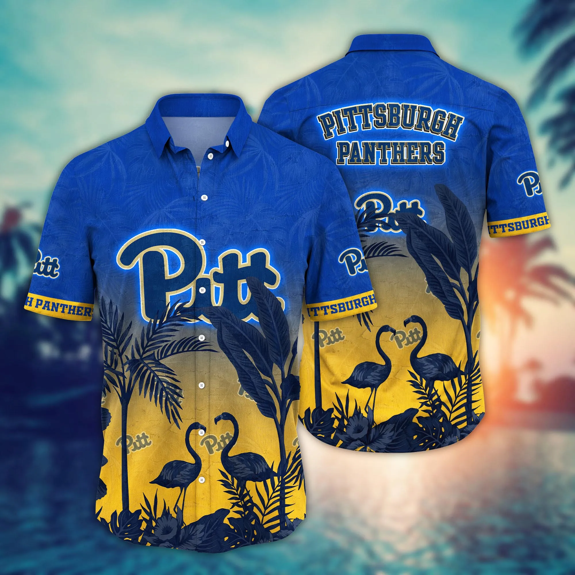 Pittsburgh Panthers NCAA Hawaiian Shirt Sundowntime Aloha Shirt Pittsburgh Panthers NCAA Hawaiian Shirt Sundowntime Aloha Shirt