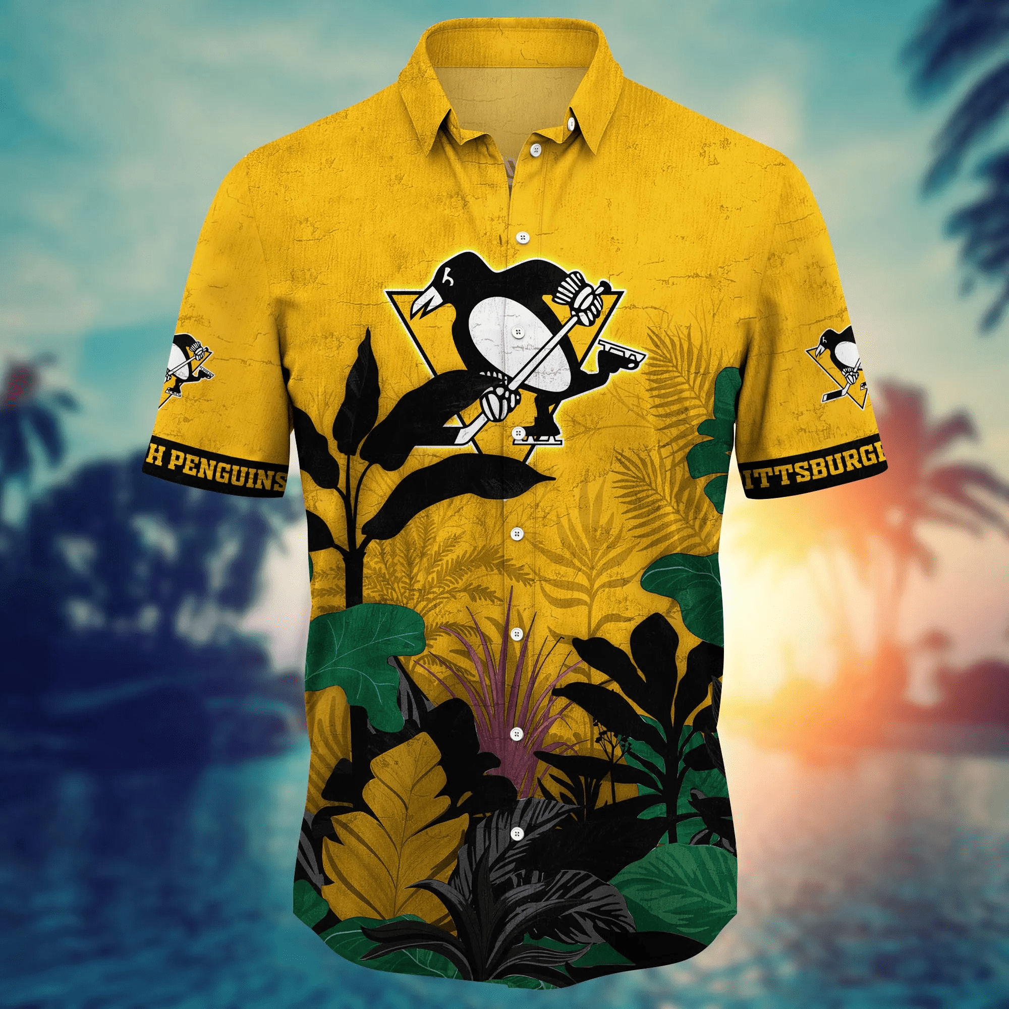 Pittsburgh Penguins NHL Hawaiian Shirt Barbecues Aloha Shirt