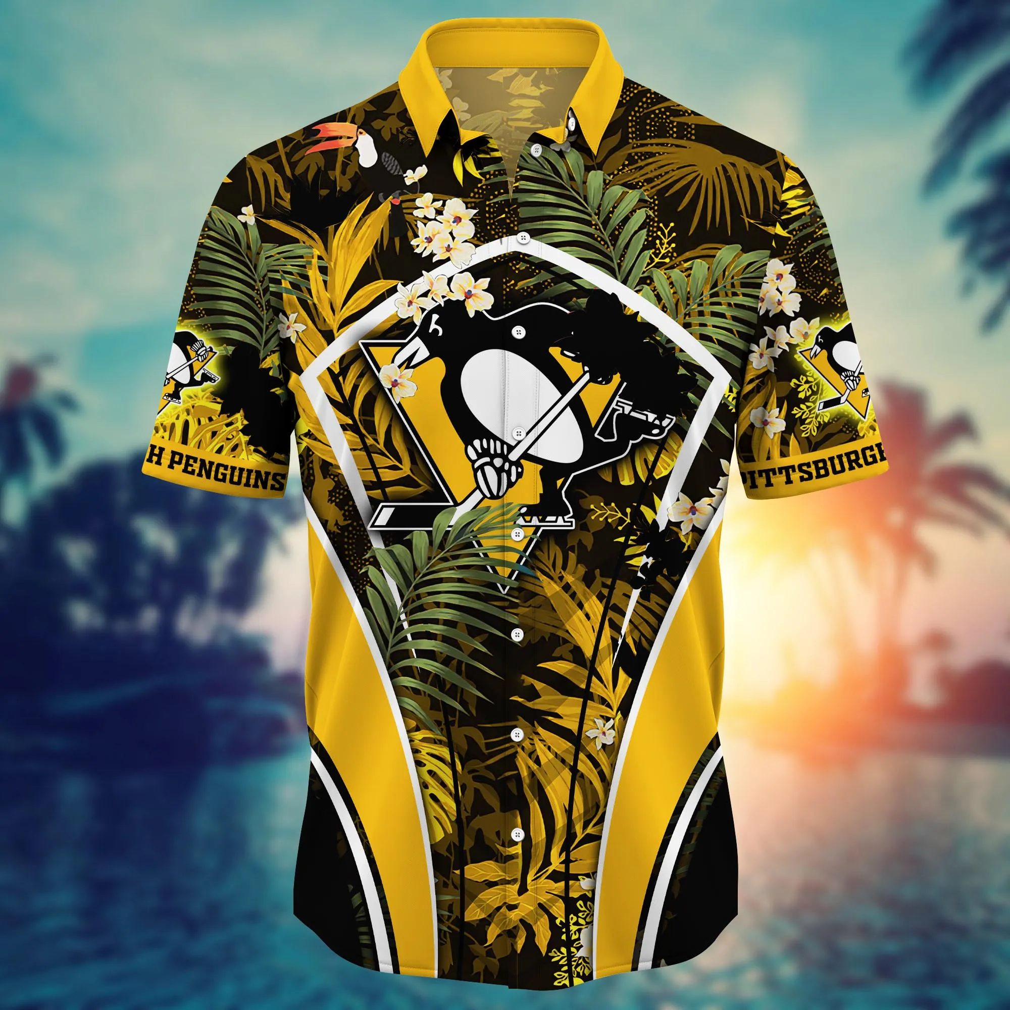 Pittsburgh Penguins NHL Hawaiian Shirt Sunscreen Aloha Shirt