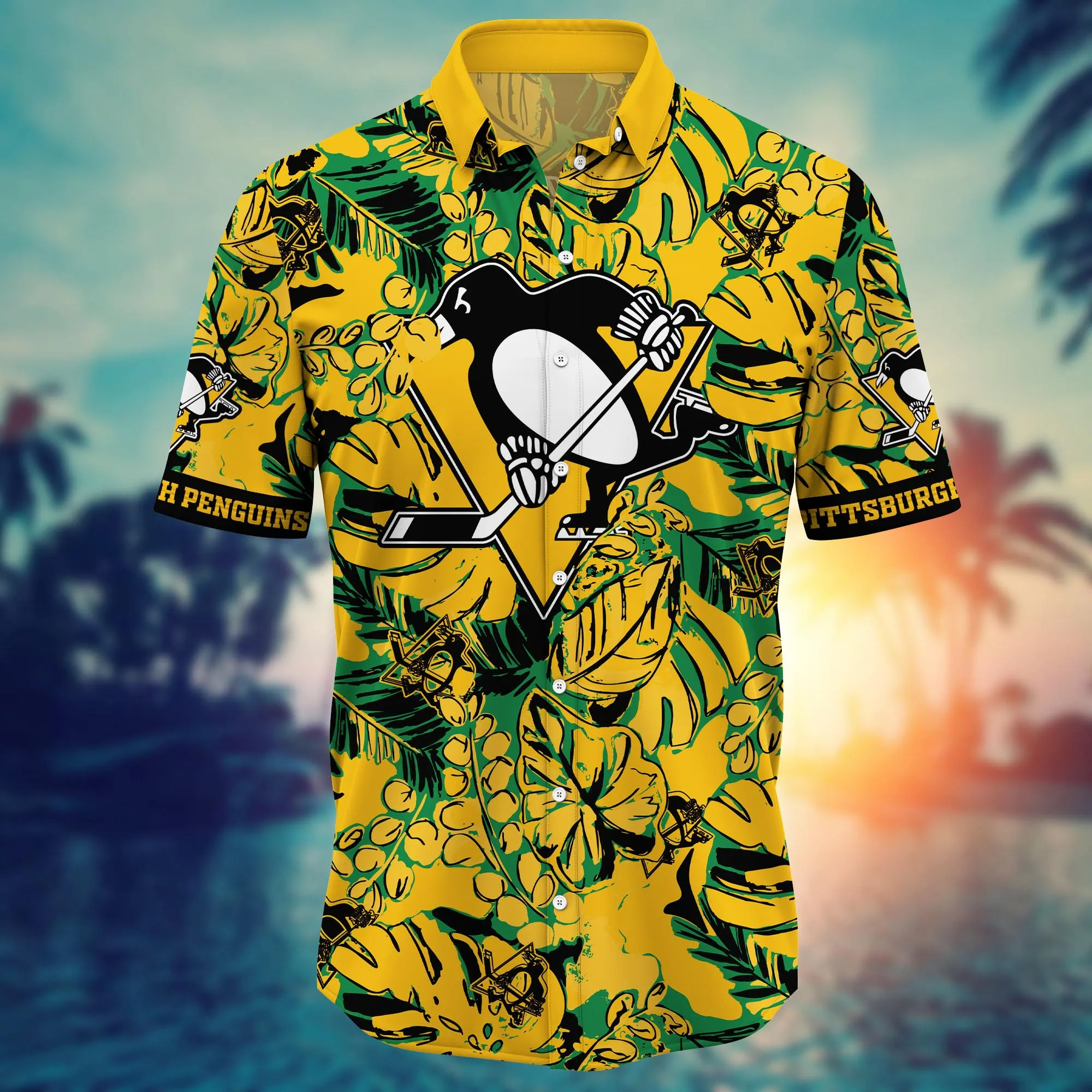 Pittsburgh Penguins NHL Hawaiian Shirt Sunshine Aloha Shirt