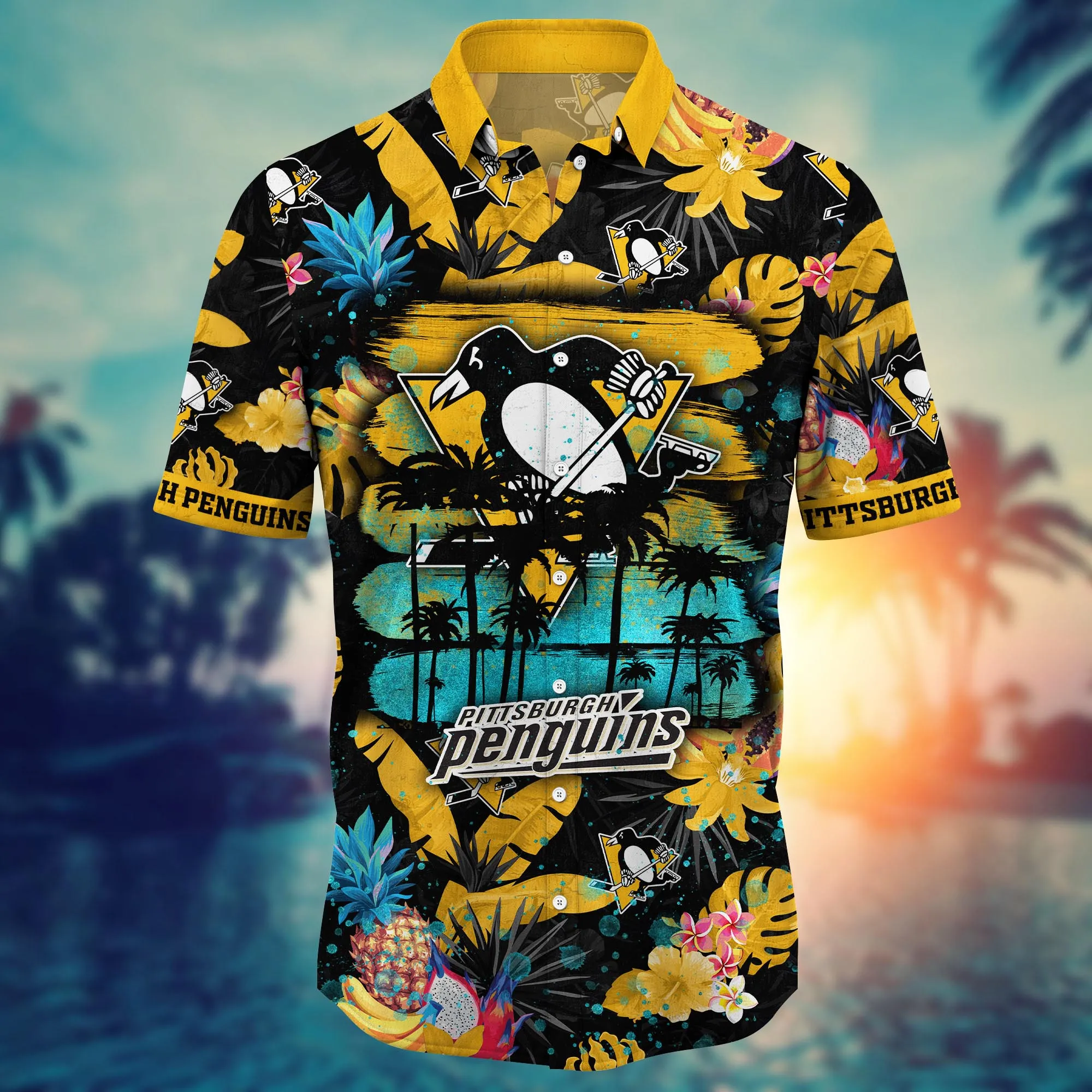 Pittsburgh Penguins NHL Hawaiian Shirt Vacationtime Aloha Shirt