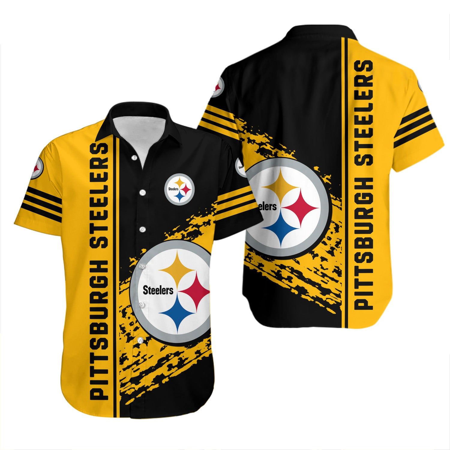 Pittsburgh Steelers Hawaiian Shirt Quarter Style – NFL