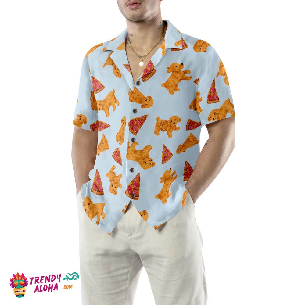 Pizza And Poodles Shirt For Men Hawaiian Shirt Pizza And Poodles Shirt For Men Hawaiian Shirt