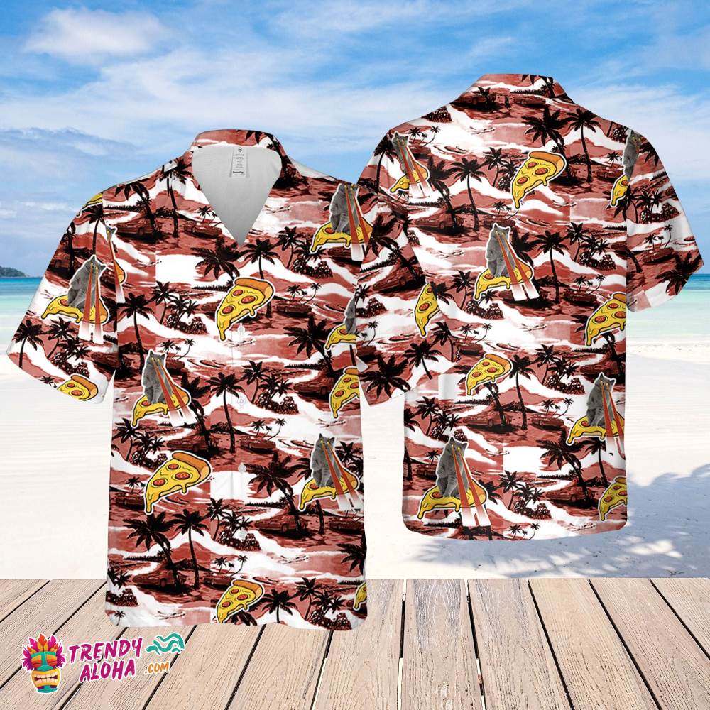 Pizza Cat Hawaiian Sea Island Pattern Shirt, Pizza Cat Hawaiian Shirt, Sea Island Shirt, Summer Cat Gift Hawaiian Shirt Pizza Cat Hawaiian Sea Island Pattern Shirt, Pizza Cat Hawaiian Shirt, Sea Island Shirt, Summer Cat Gift Hawaiian Shirt