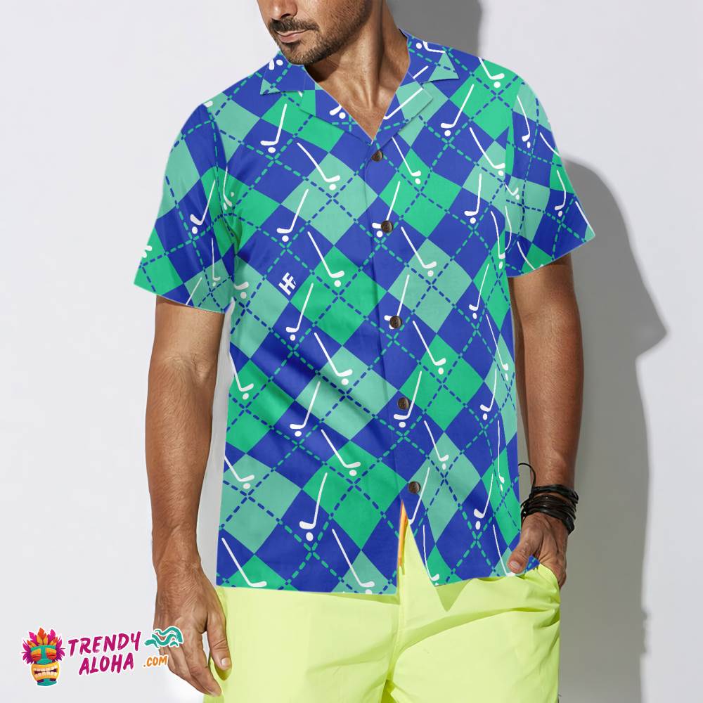Plaid Golf Seamless Pattern Hawaiian Shirt Plaid Golf Seamless Pattern Hawaiian Shirt