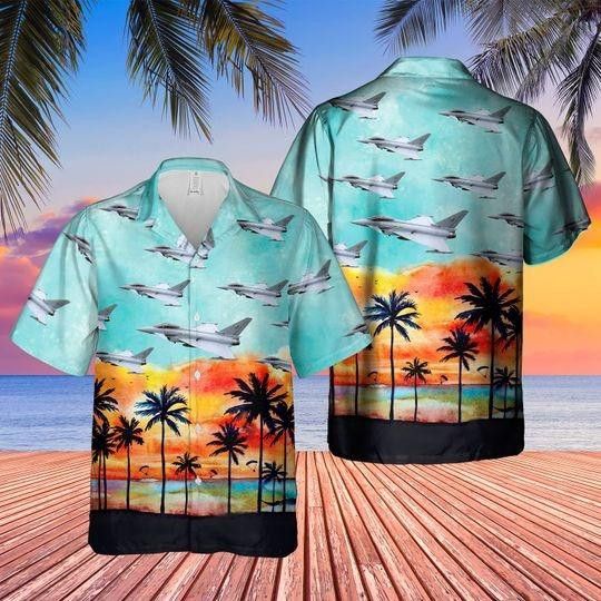 Plane Sunset Tropical Trendy Hawaiian Shirt For