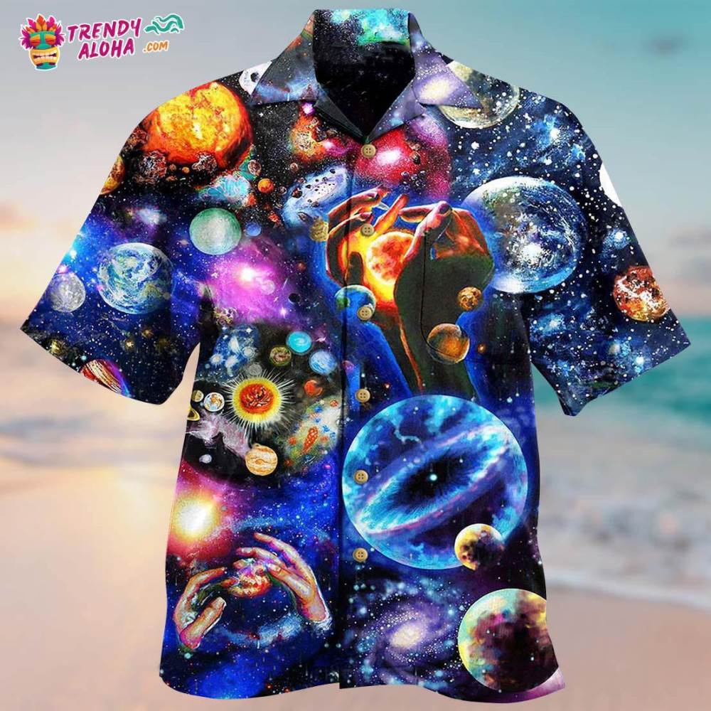 Planet Loves Lovely Galaxy Hawaiian Shirt – Trendy Aloha