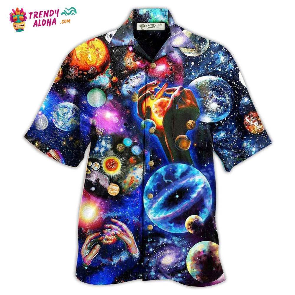 Planet Loves Lovely Galaxy Hawaiian Shirt – Trendy Aloha