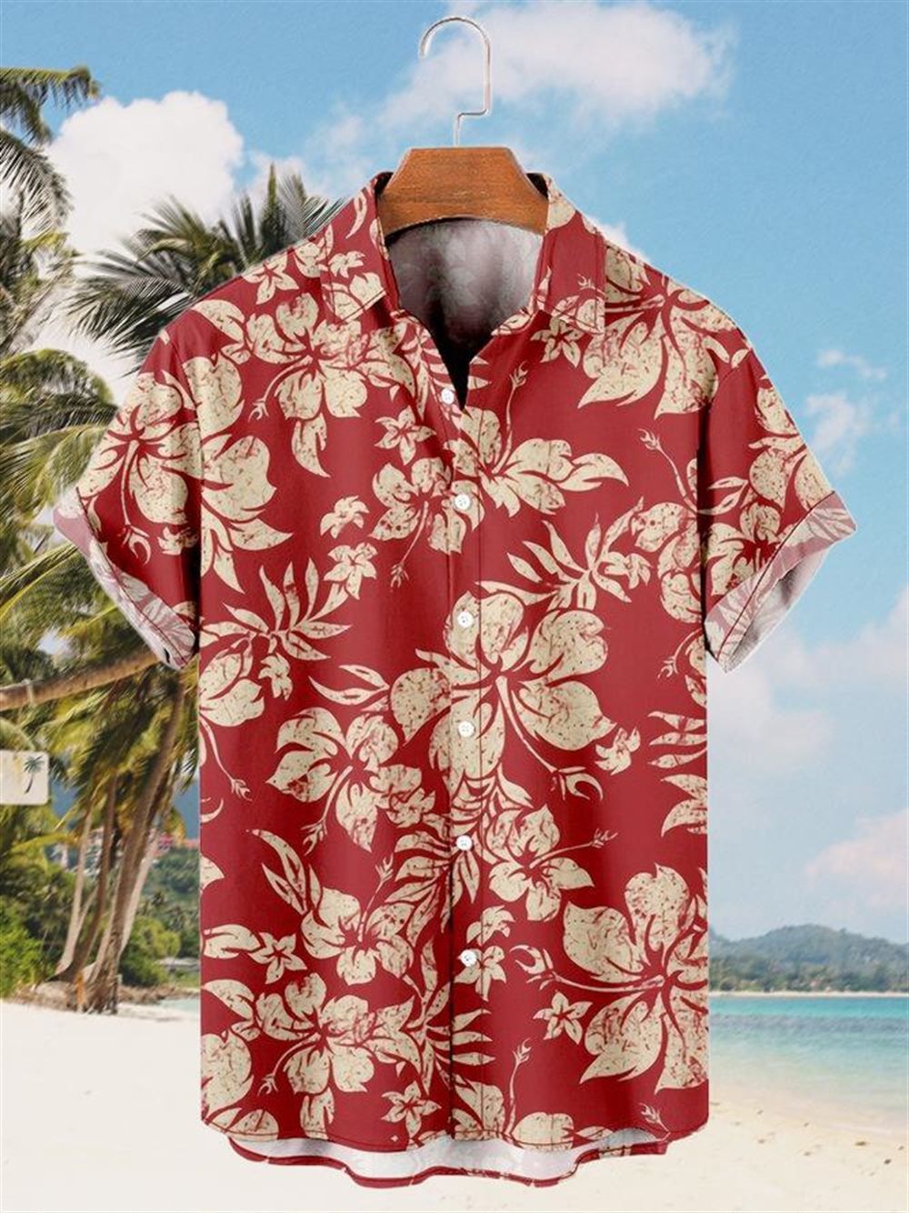 Plant Flower Leaf Element Lapel Hawaiian Shirt