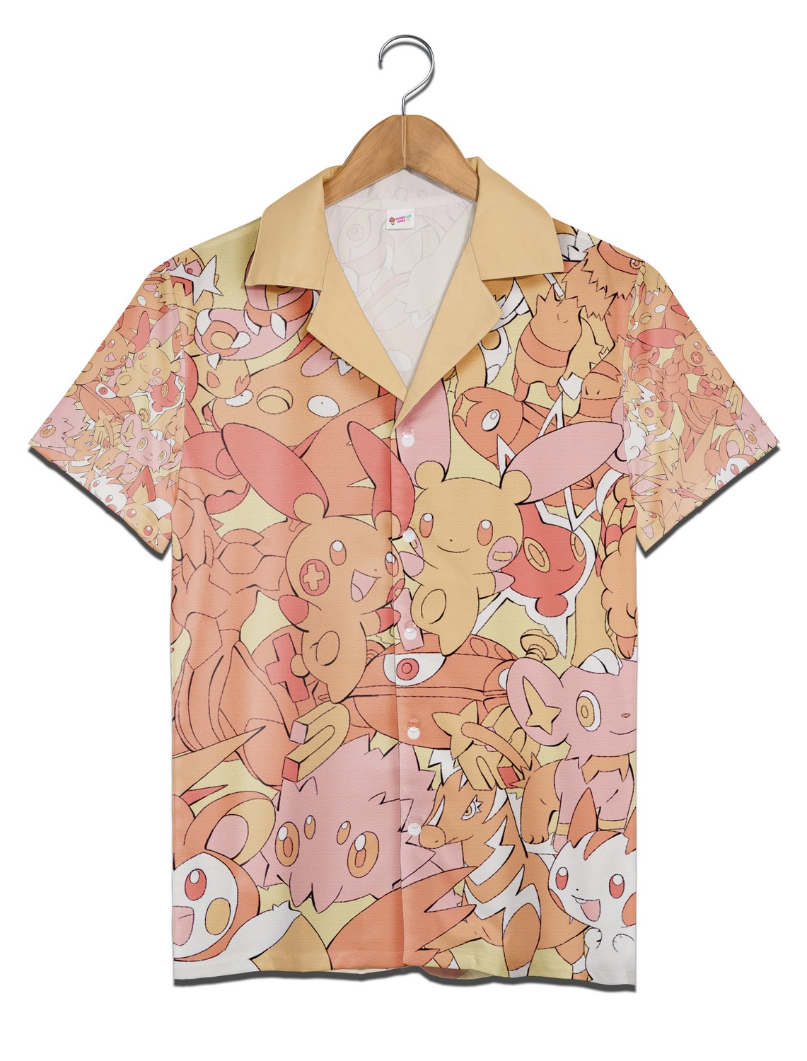 Playful Cute Pokemon Characters Hawaiian Shirt And Beach Short For Men Women Kids