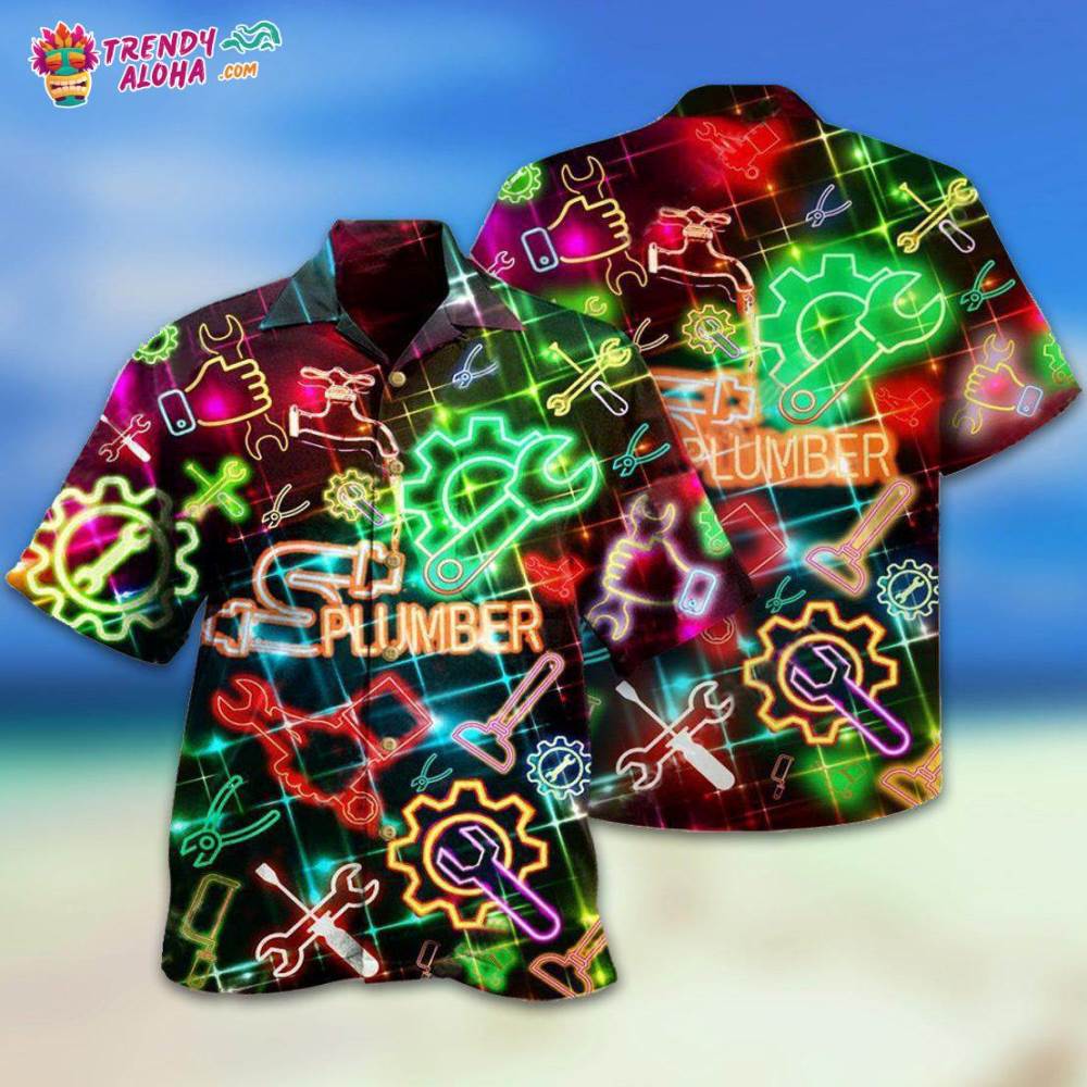 Plumber Amazing Neon Hawaiian Shirt – Trendy Aloha