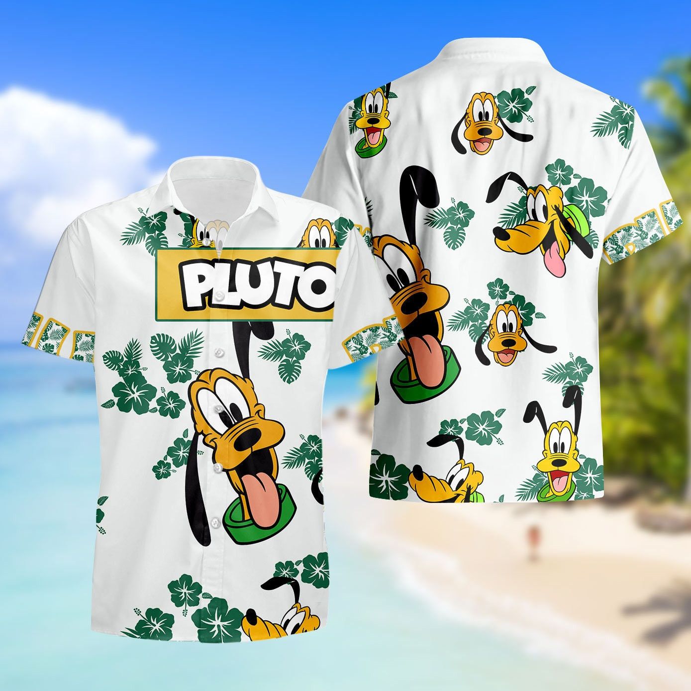 Pluto Dog Hibiscus Disney Magic Kingdom Trendy Hawaiian Shirt Pluto Dog Hibiscus Disney Magic Kingdom Trendy Hawaiian Shirt