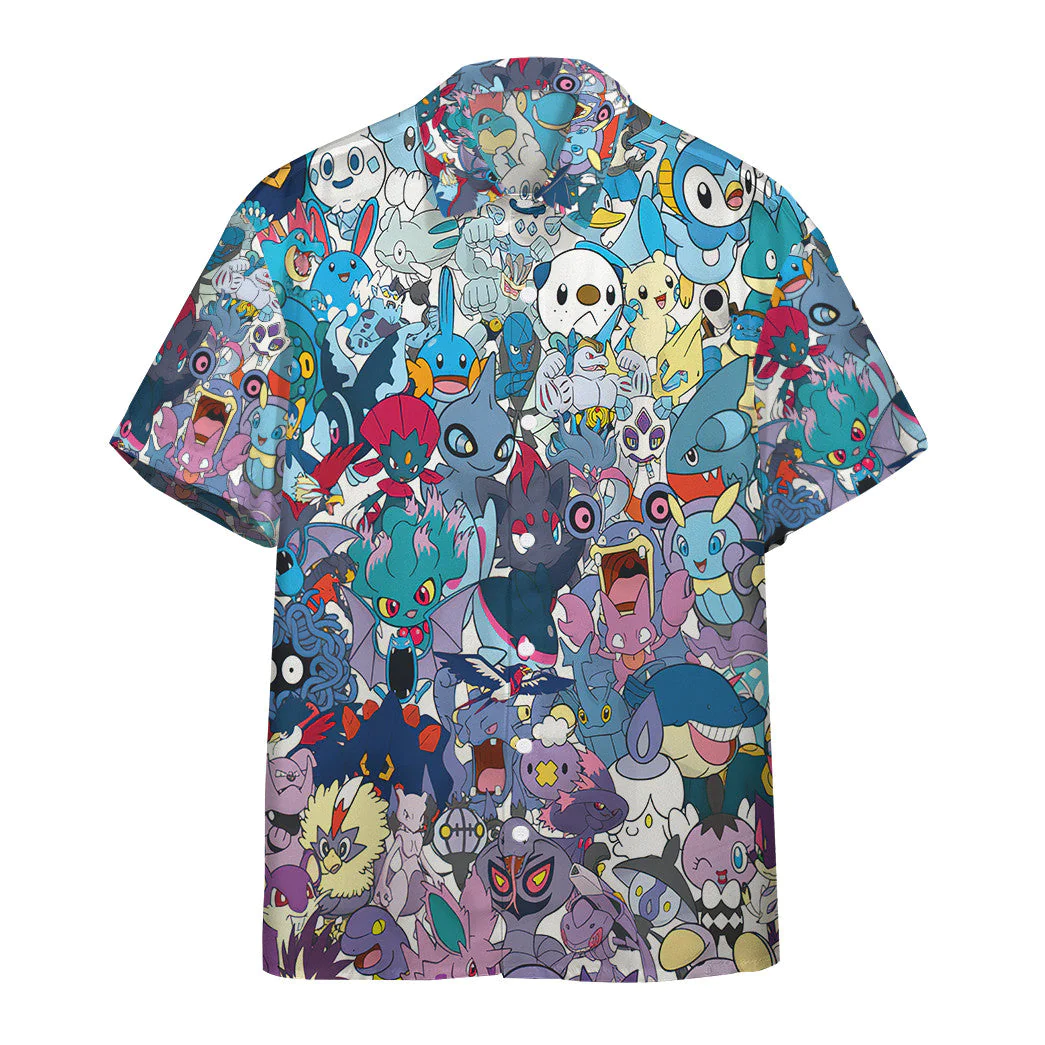 Pokemon Hawaiian Shirt All The Water Pokemon Hawaii Shirt Pokemon Aloha Shirt