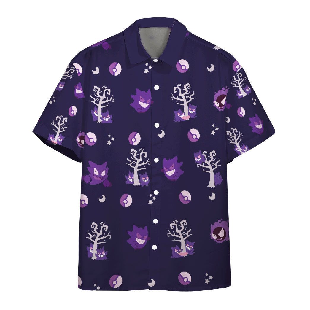 Pokemon Hawaiian Shirt Gengar Evolution Purple Hawaii Shirt Pokemon Aloha Shirt Pokemon Hawaiian Shirt Gengar Evolution Purple Hawaii Shirt Pokemon Aloha Shirt