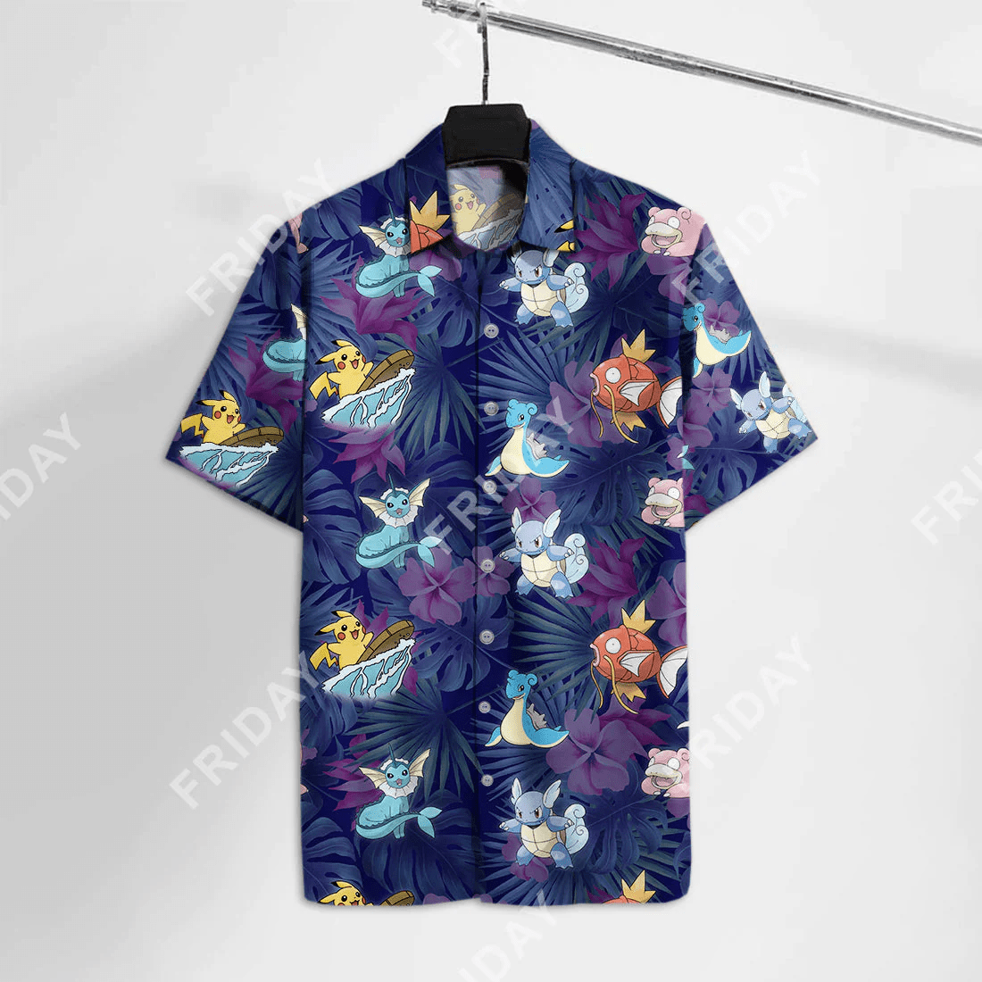 Pokemon Pika Magikarp Hawaiian Shirt Pokemon Aloha Shirts