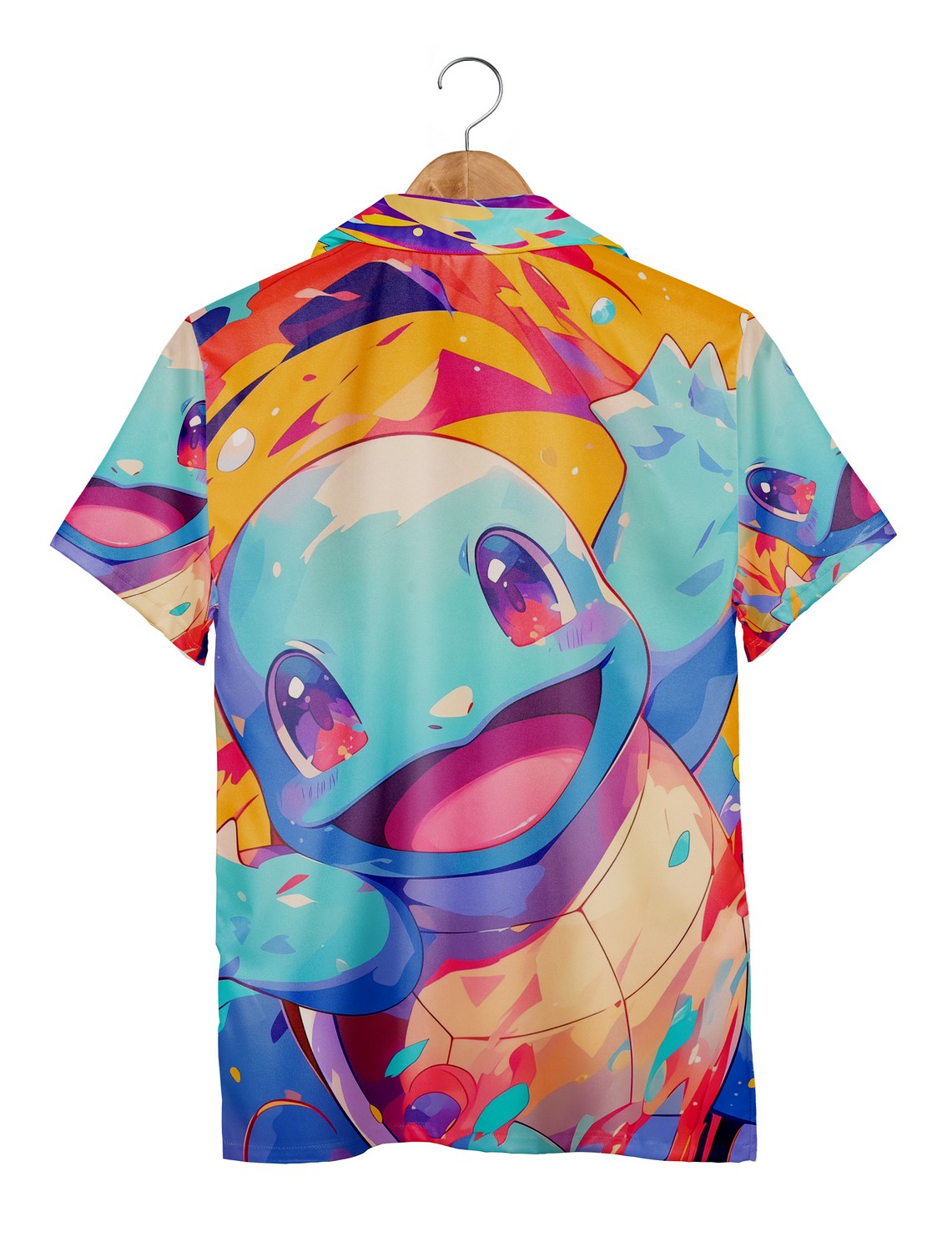 Pokemon Squirtle Funny 3D Hawaiian Shirt, Trending Anime Aloha Shirt