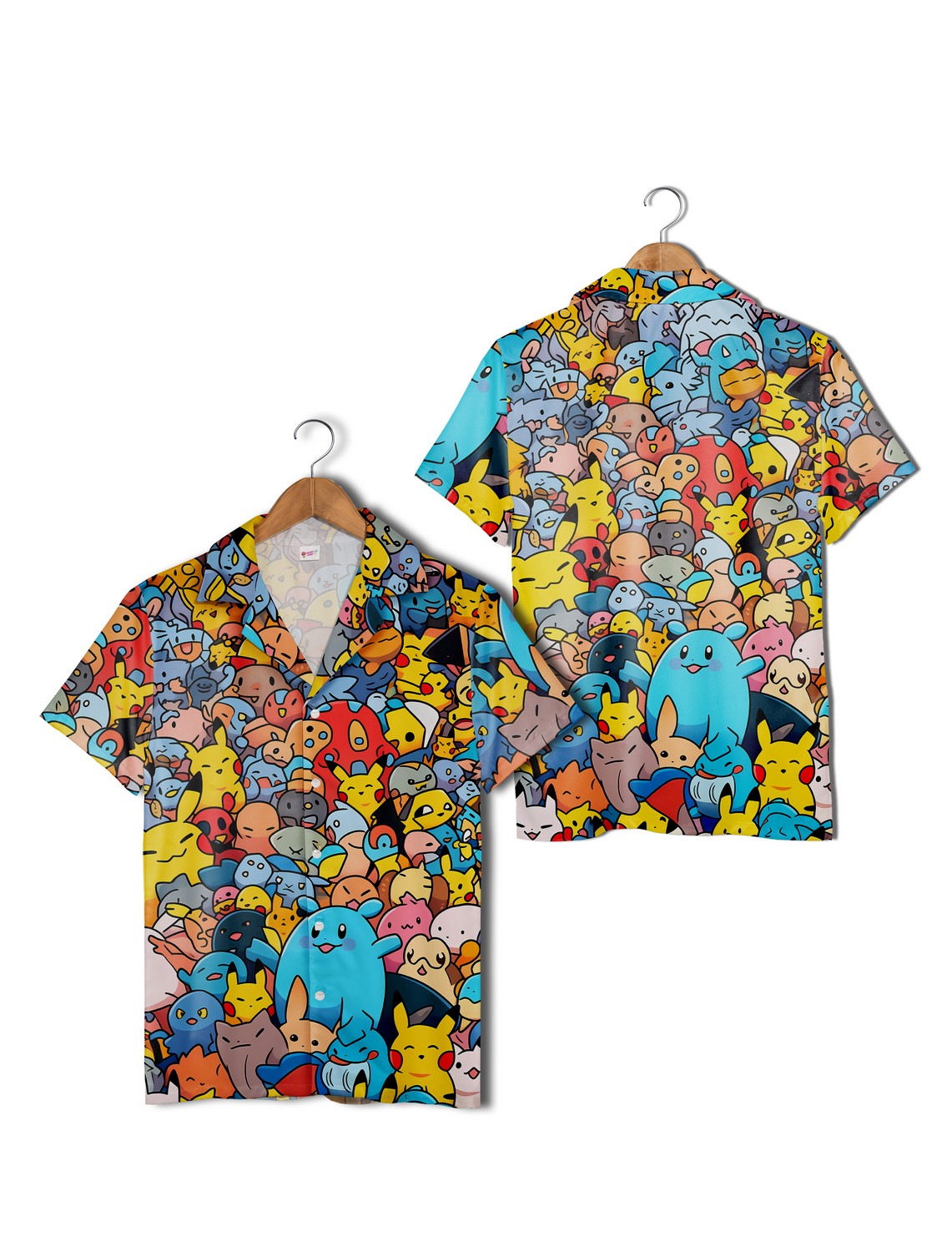 Pokemon Themed Poke Characters Hawaiian Shirt Colorful Tropical Aloha Shirt Pokemon Themed Poke Characters Hawaiian Shirt Colorful Tropical Aloha Shirt