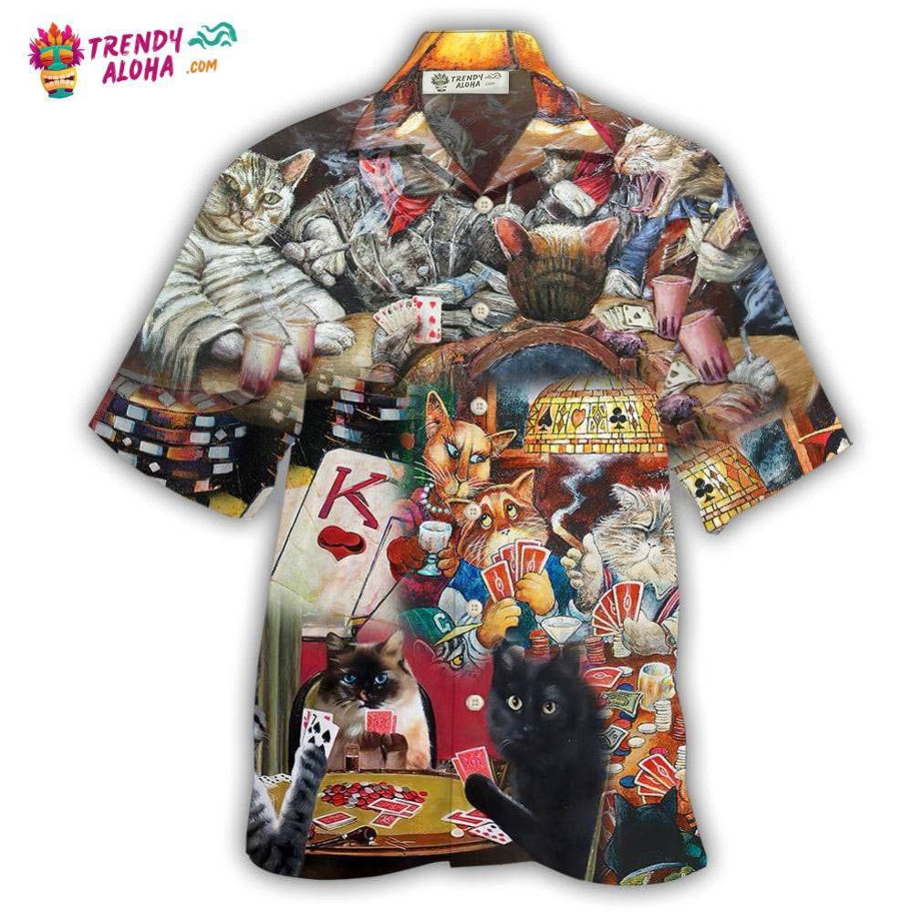Poker Beautiful Cats Play Poker Hawaiian Shirt – Trendy Aloha Poker Beautiful Cats Play Poker Hawaiian Shirt – Trendy Aloha