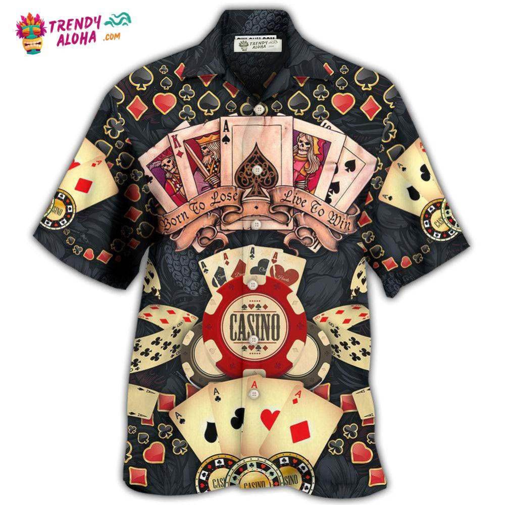 Poker Born To Lose Live To Win Hawaiian Shirt – Trendy Aloha Poker Born To Lose Live To Win Hawaiian Shirt – Trendy Aloha