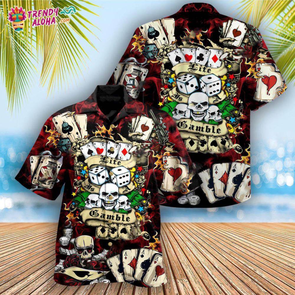 Poker Gambling Poker Take The Risk Or Lose The Chance Hawaiian Shirt – Trendy Aloha