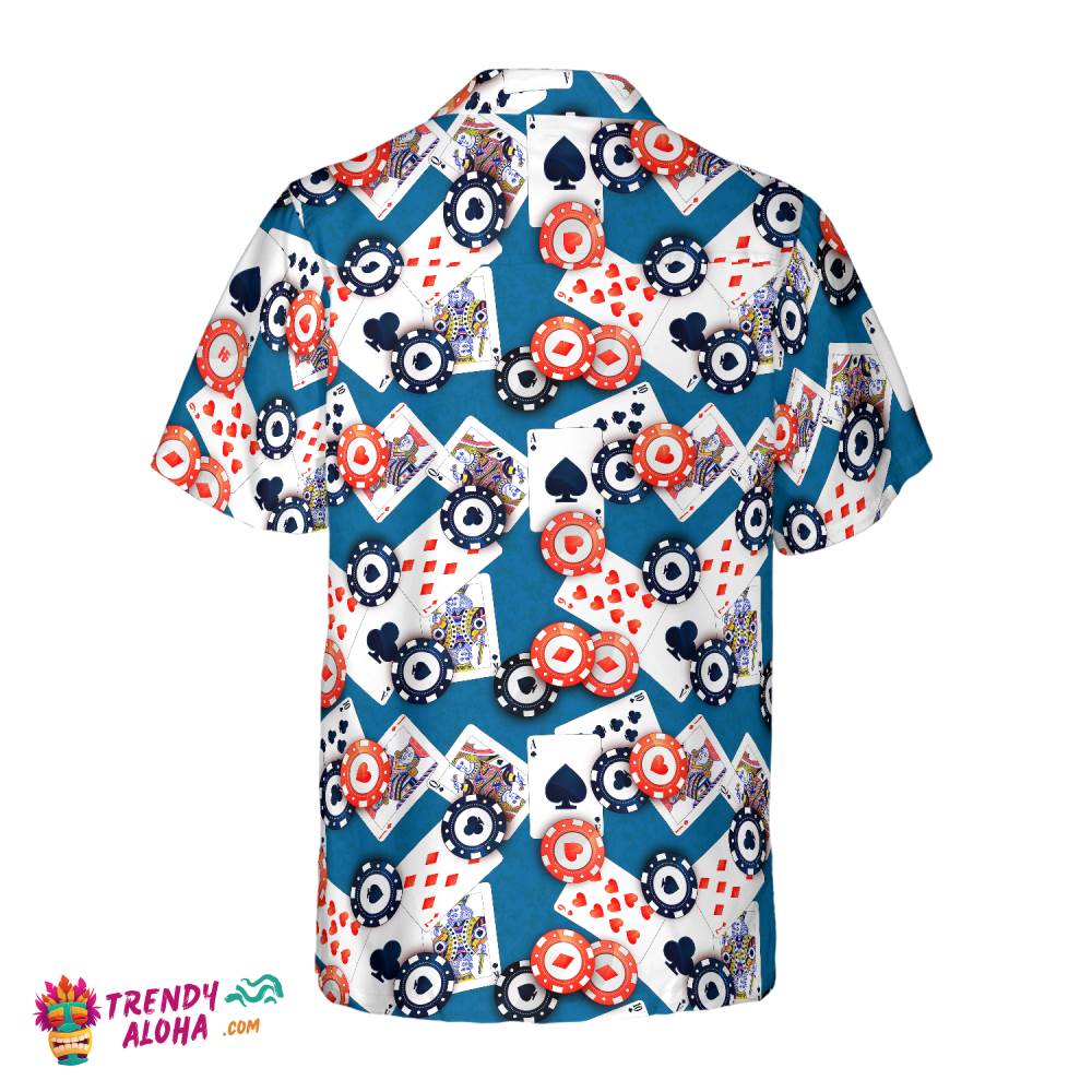 Poker Seamless Pattern 03 Hawaiian Shirt