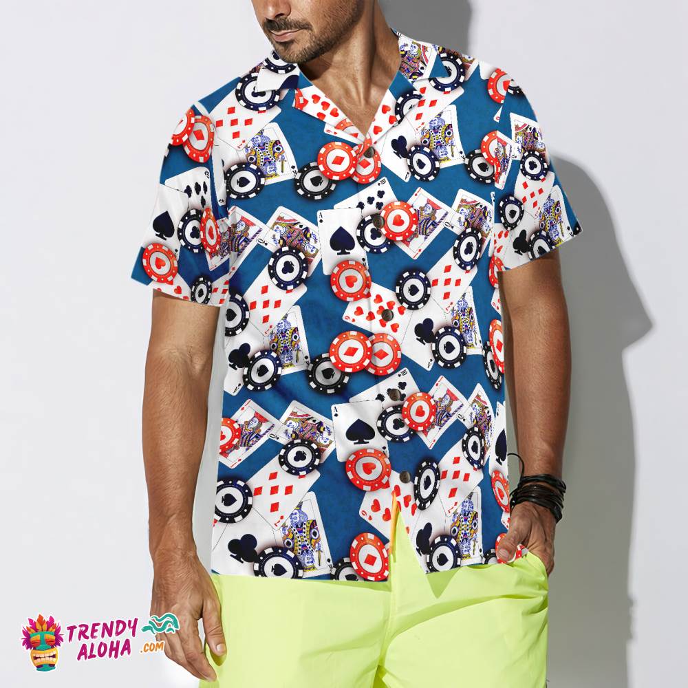 Poker Seamless Pattern 03 Hawaiian Shirt Poker Seamless Pattern 03 Hawaiian Shirt