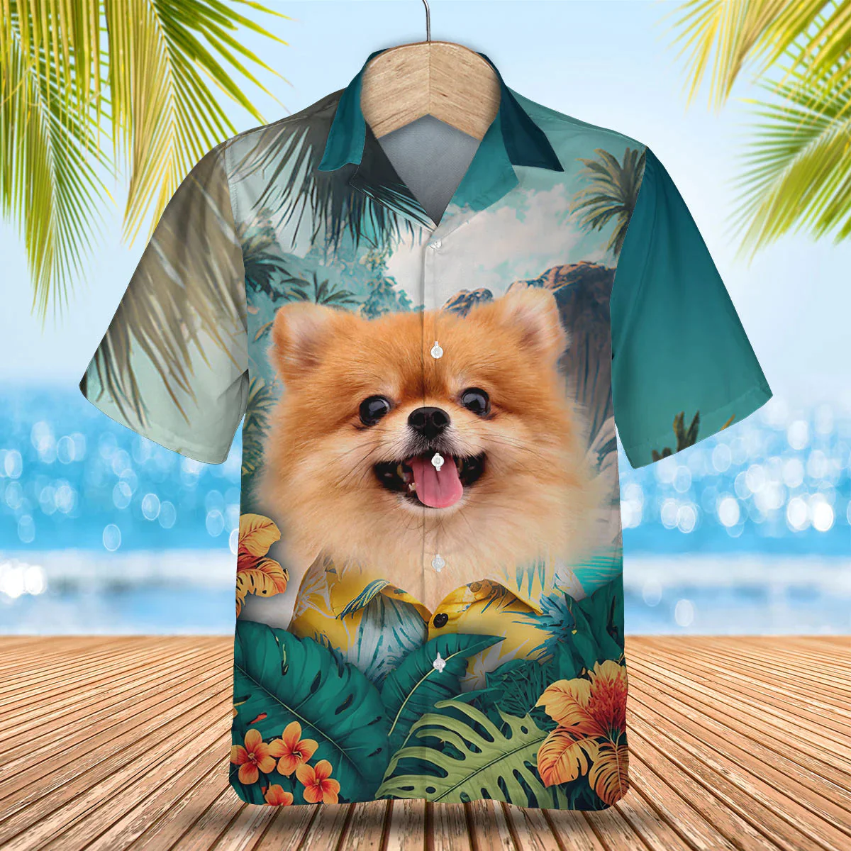 Pomeranian Trendy Hawaiian Shirt, Dog Lover Trendy Hawaiian Shirt, Summer Gift For Men And Women