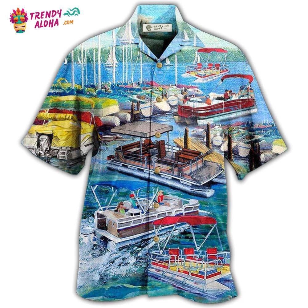Pontoon Captain Life Style Hawaiian Shirt – Trendy Aloha