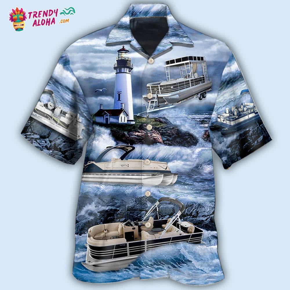 Pontoon Lighthouse Hawaiian Shirt – Trendy Aloha