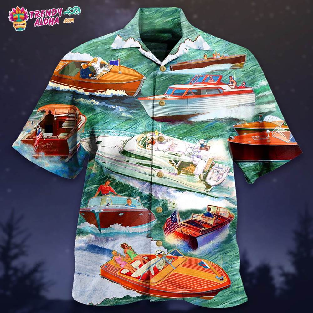 Pontoon Love It Waves Hawaiian Shirt – Trendy Aloha