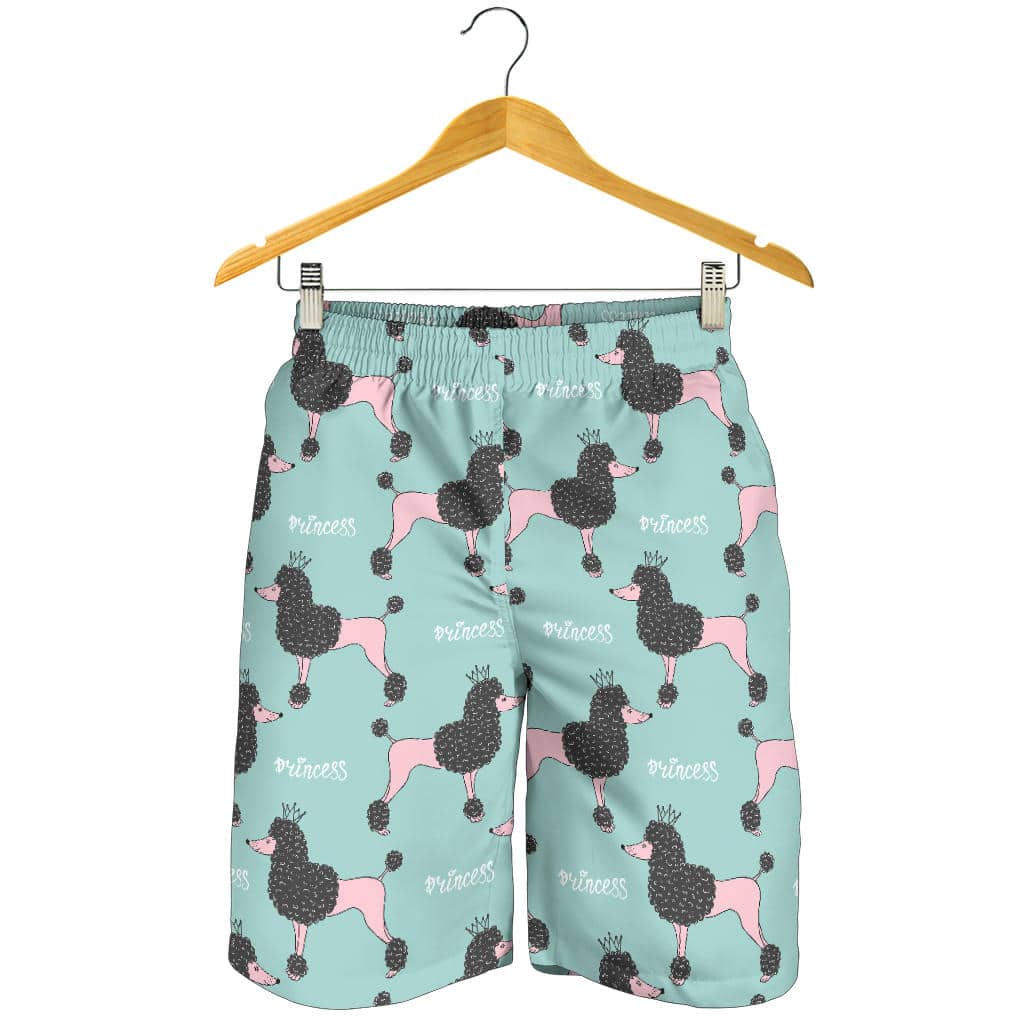 Poodle Dog Green Background For Men Women Kid Shorts
