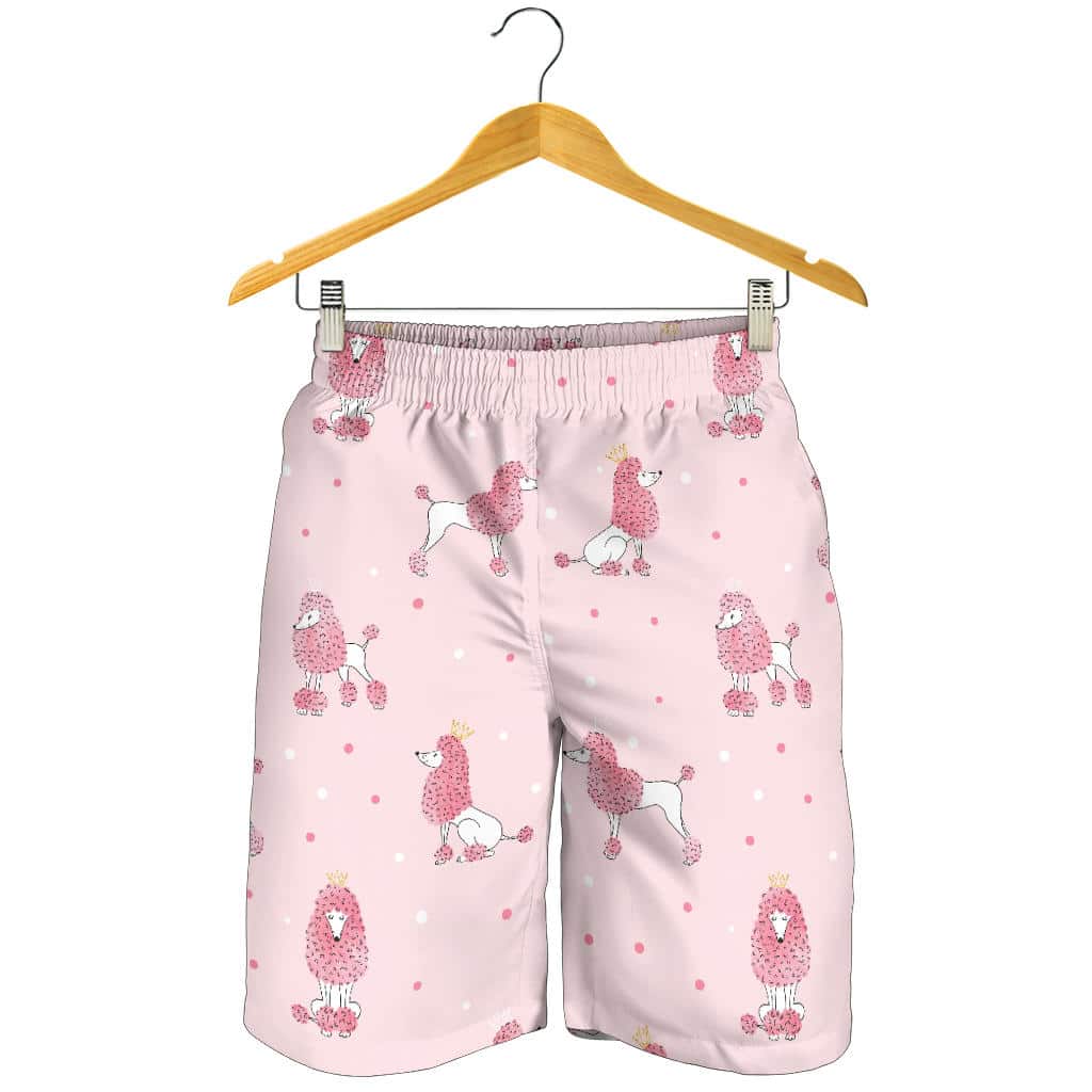 Poodle Dog Pink Color Theme For Men Women Kid Shorts
