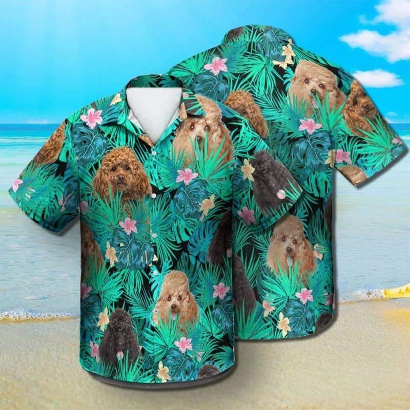 Poodle Dog Summer Leaves Trendy Hawaiian Shirt, Poodle Lover Trendy Hawaiian Shirt, Aloha Shirt For Dog Lover Summer Gifts Poodle Dog Summer Leaves Trendy Hawaiian Shirt, Poodle Lover Trendy Hawaiian Shirt, Aloha Shirt For Dog Lover Summer Gifts