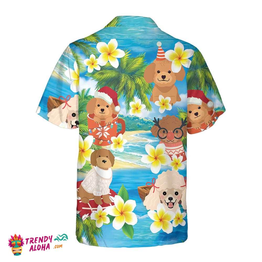 Poodle I Wish You A Merry Christmas Hawaiian Shirt, Christmas Poodle Shirt, Best Christmas Gift Idea
