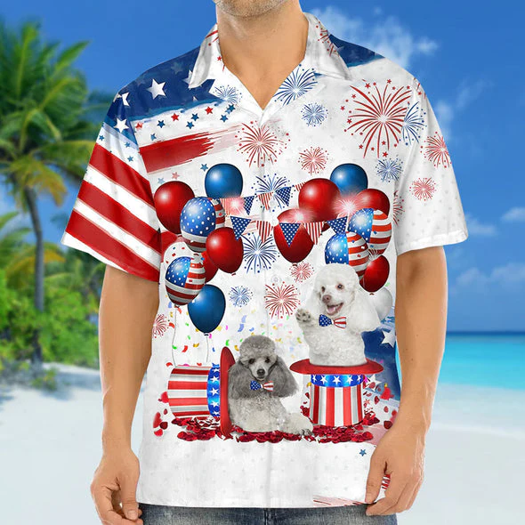 Poodle Independence Day Trendy Hawaiian Shirt For Men And Women, 4Th Of July Trendy Hawaiian Shirt Poodle Independence Day Trendy Hawaiian Shirt For Men And Women, 4Th Of July Trendy Hawaiian Shirt