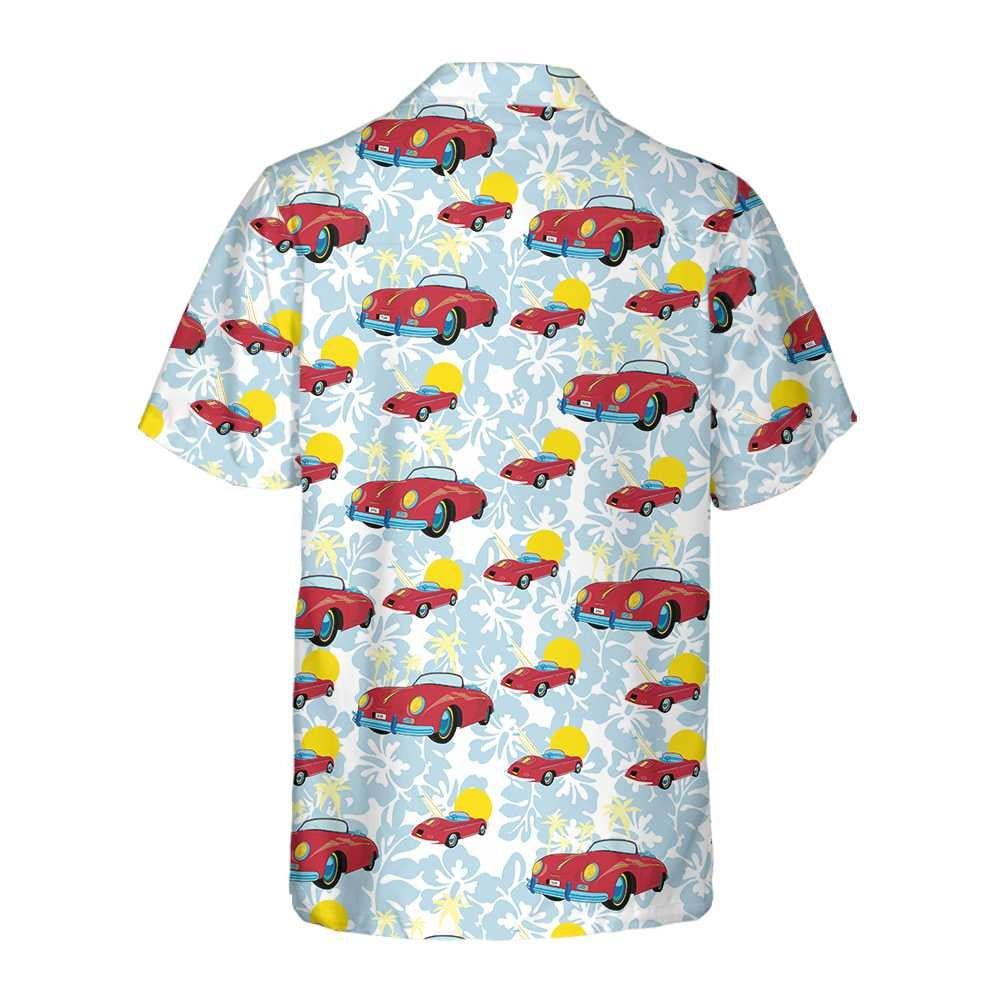 Porsche 356 Tropical Floral Trendy Hawaiian Shirt For Men And Women