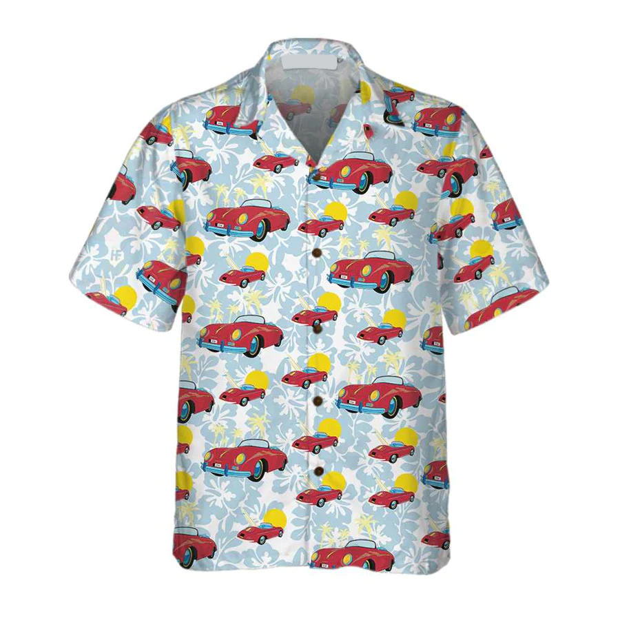 Porsche 356 Tropical Floral Trendy Hawaiian Shirt For Men And Women Porsche 356 Tropical Floral Trendy Hawaiian Shirt For Men And Women