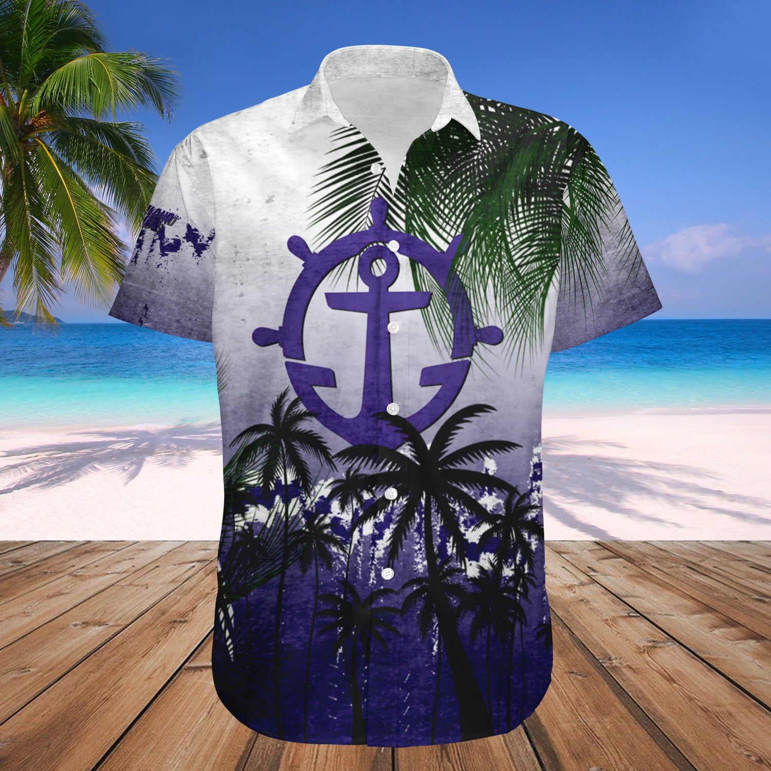 Portland Pilots Hawaii Shirt Coconut Tree Tropical Grunge – NCAA