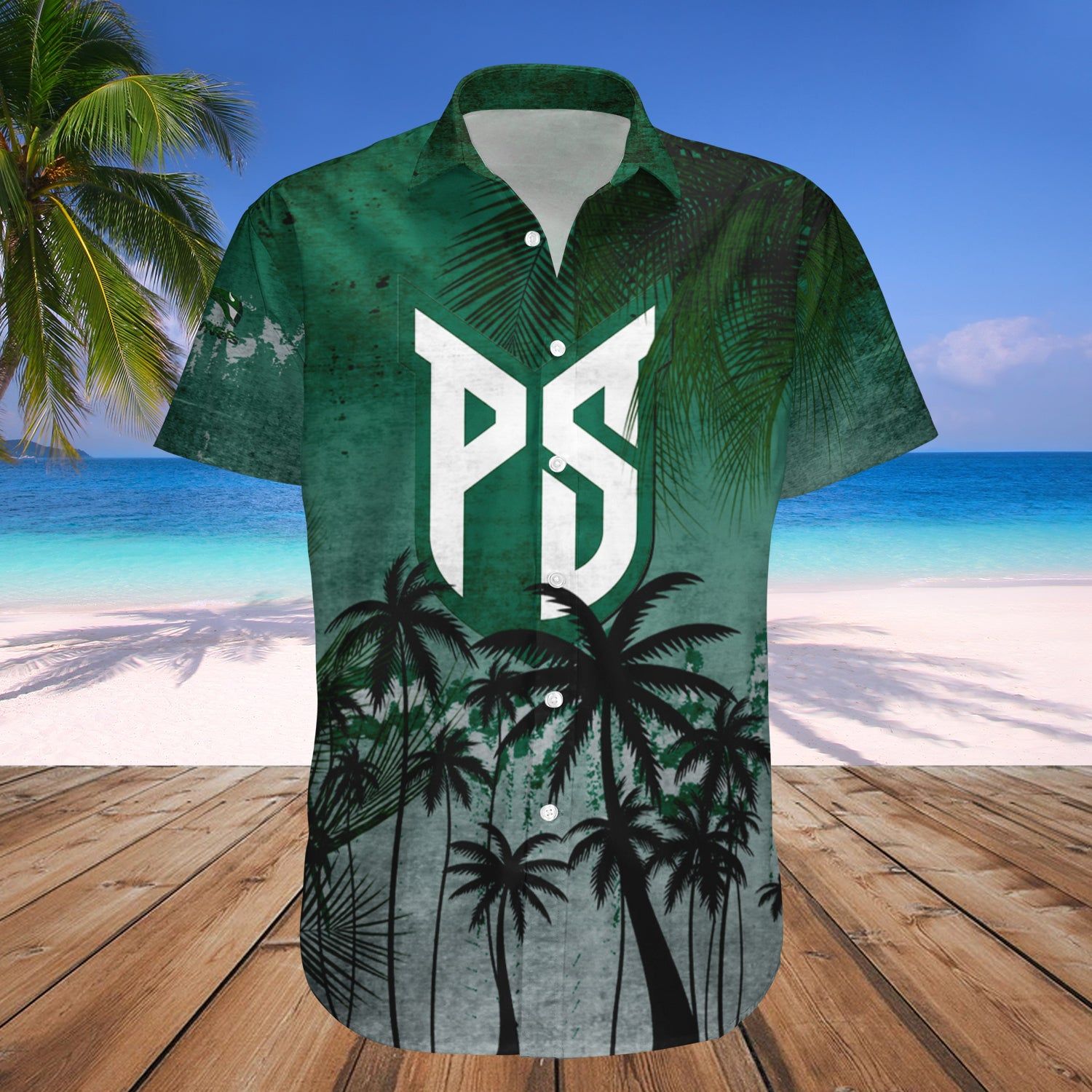 Portland State Vikings Hawaii Shirt Coconut Tree Tropical Grunge – NCAA