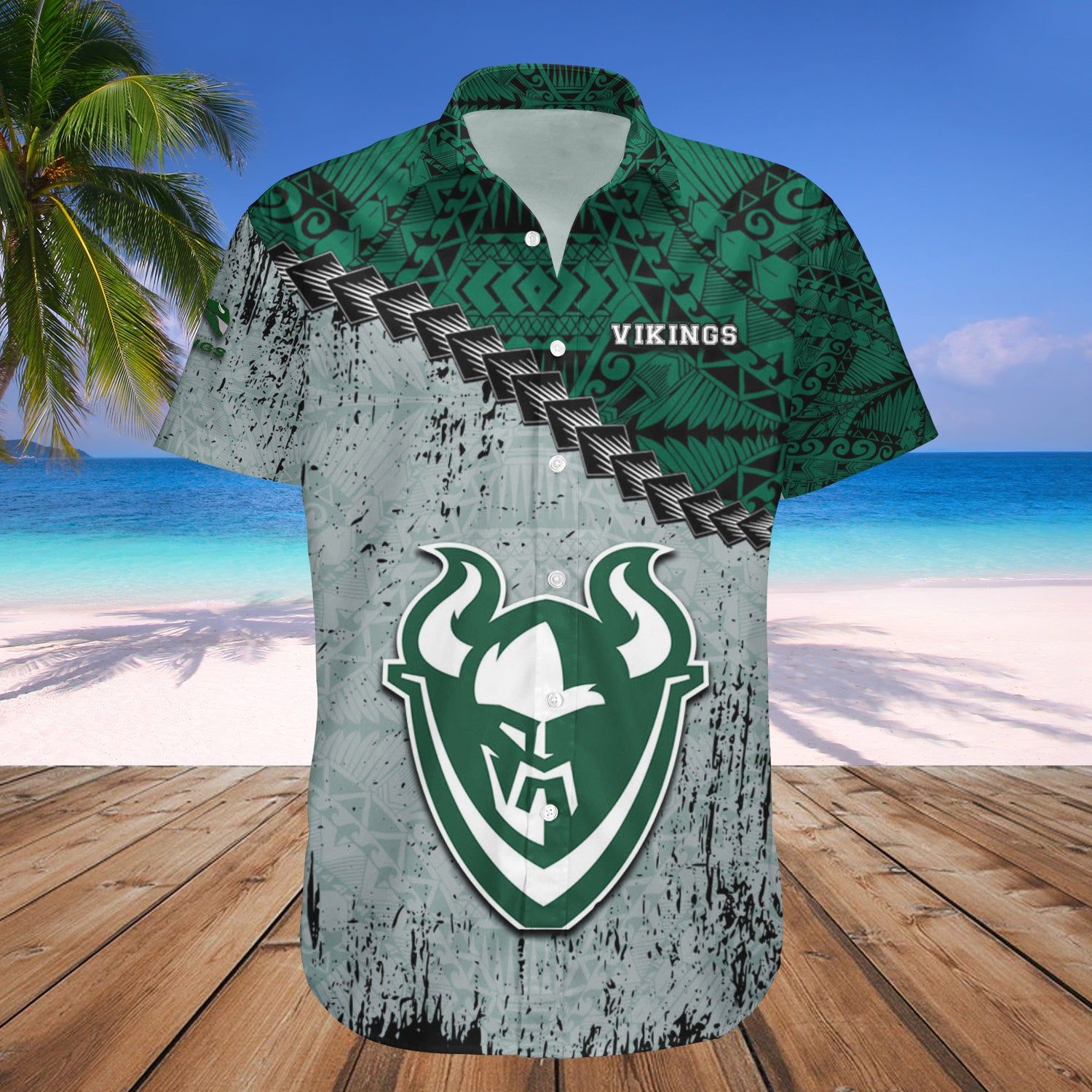 Portland State Vikings Hawaii Shirt Grunge Polynesian Tattoo – NCAA