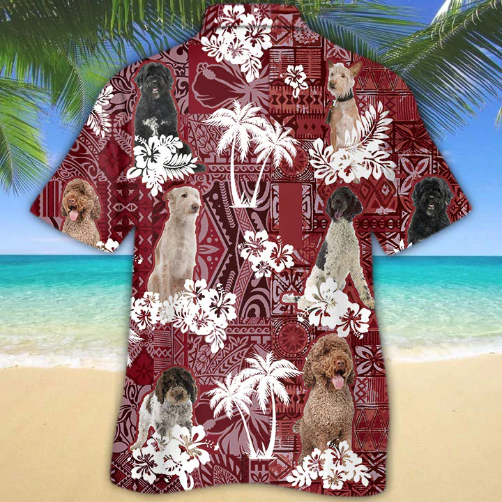 Portuguese Red Trendy Hawaiian Shirt, Gift For Dog Lover Shirts, Men’s Trendy Hawaiian Shirt, Summer Hawaiian Aloha Shirt