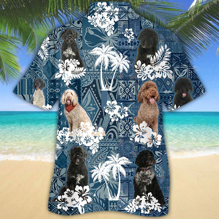 Portuguese Water Dog Trendy Hawaiian Shirt