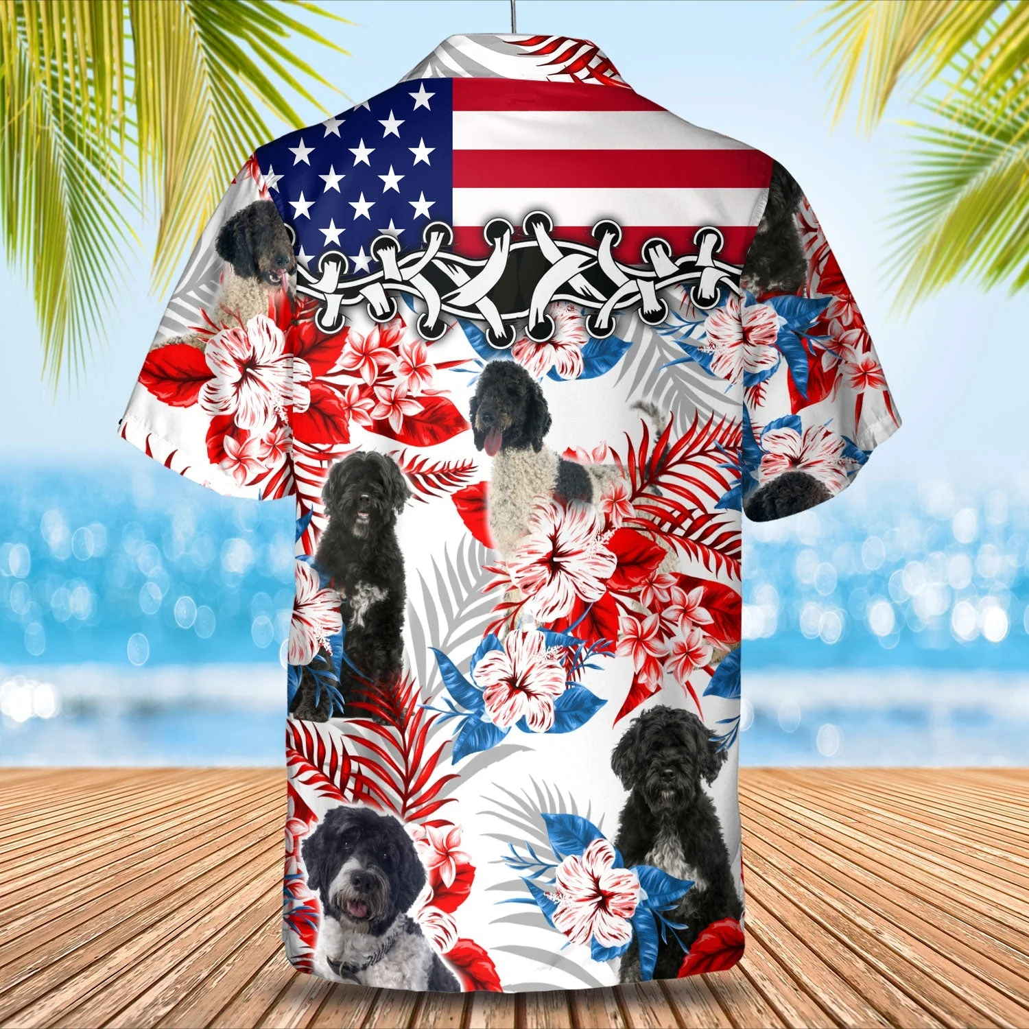 Portuguese Water Dog Trendy Hawaiian Shirt – Summer Aloha Shirt, Trendy Hawaiian Shirt For Men And Women