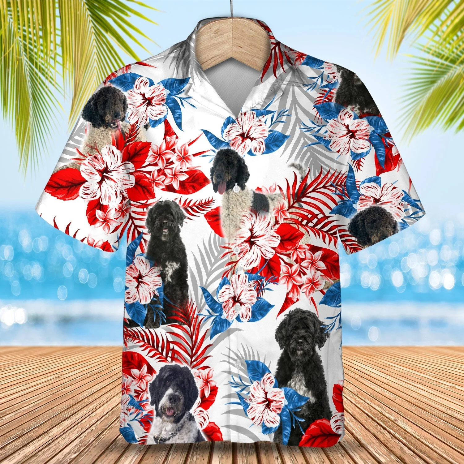 Portuguese Water Dog Trendy Hawaiian Shirt – Summer Aloha Shirt, Trendy Hawaiian Shirt For Men And Women