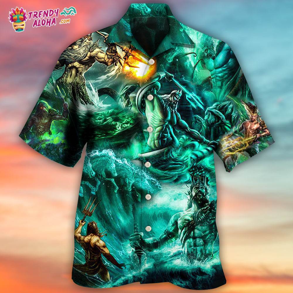 Poseidon The God Of Seas Style Hawaiian Shirt – Trendy Aloha
